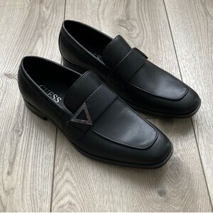 Guess Dress Shoes Black Slip On Prom Wedding Date Dance Business Men’s 10 NWOT